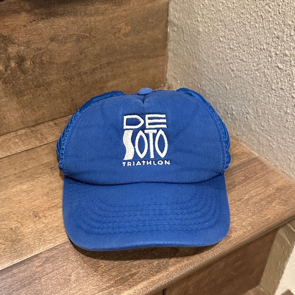 ❤️ De Soto Blue Triathlon Cap Hat